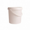 Bucket white 6 l with lid 0