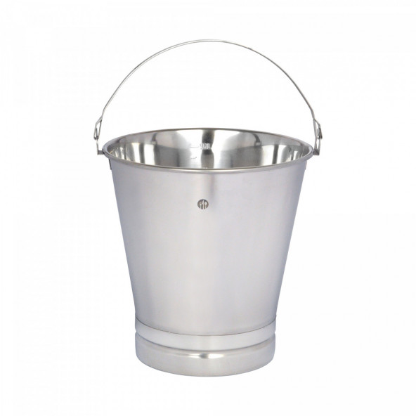 Graduated stainless steel bucket - 10 litre