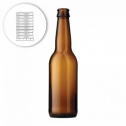 One-way beer bottle Longneck 33 cl, 26 mm - pallet 3249 pcs