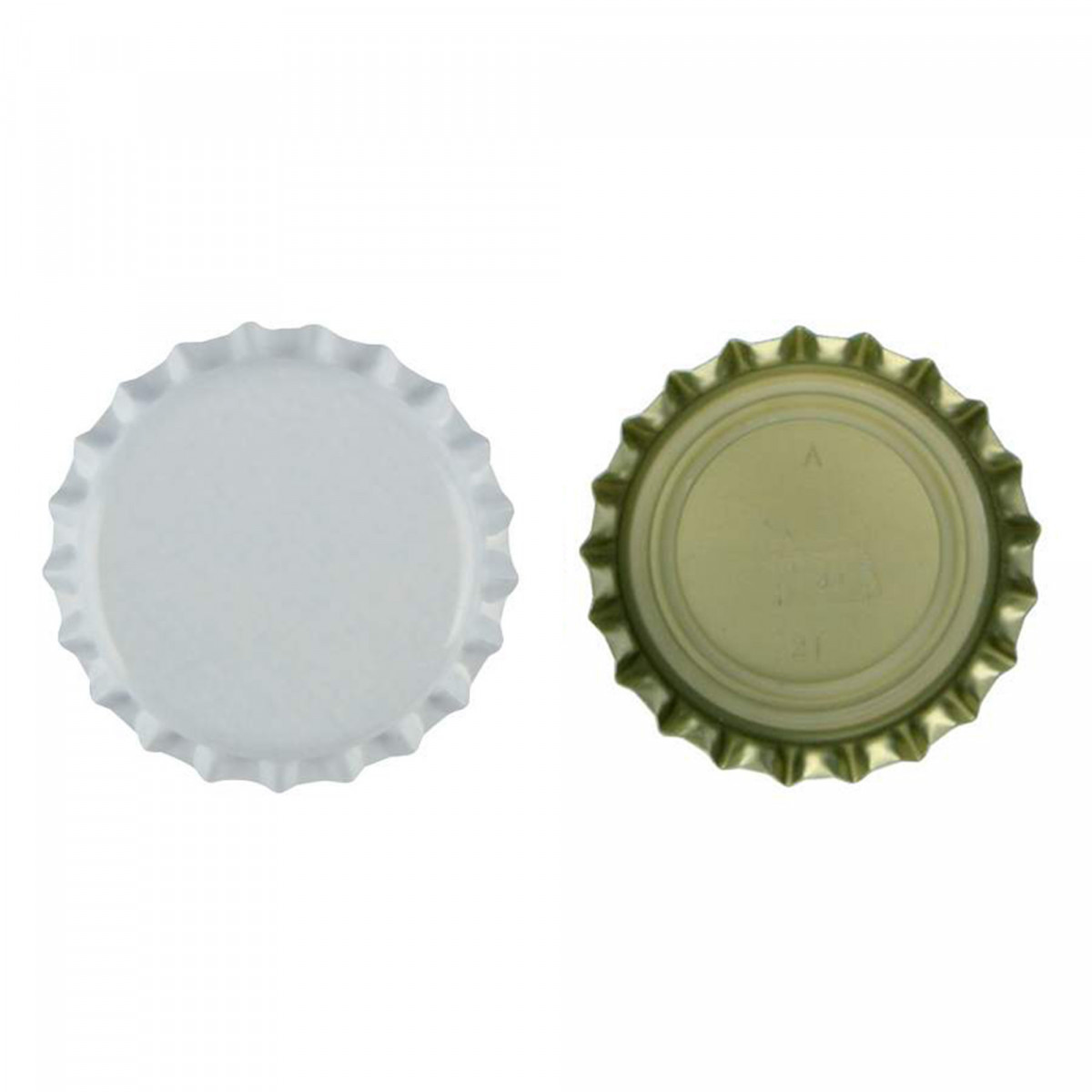 Capsules de bière 26 mm - désoxygénant - blanc - 100 pcs