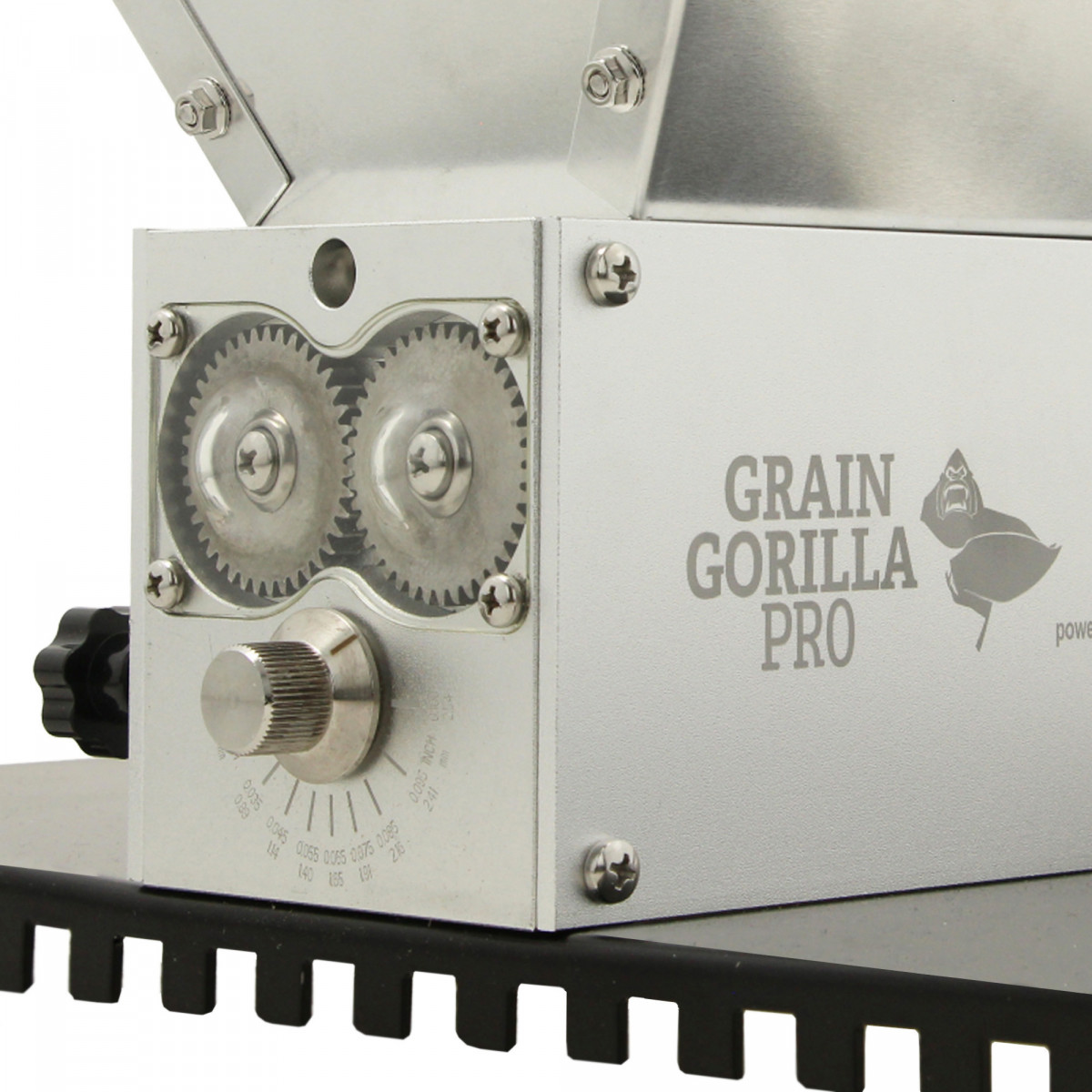 Brewferm Grain Gorilla Pro moutmolen met 3 rvs rollen