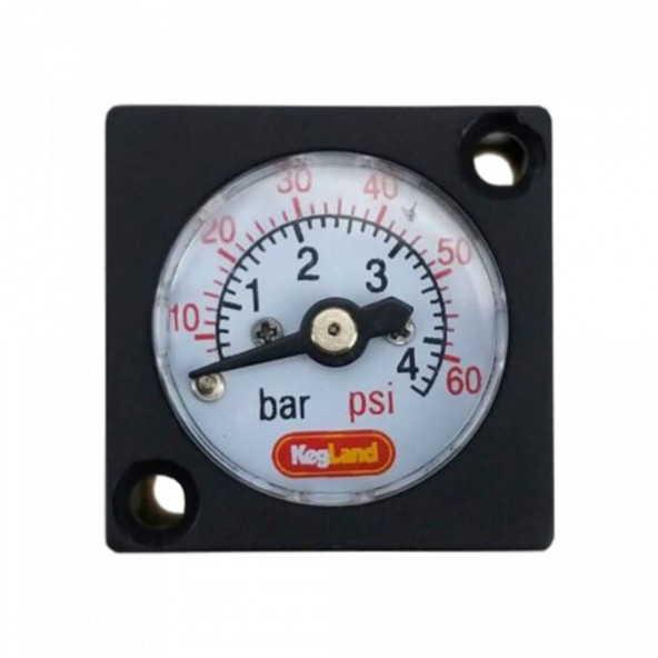 Pressure gauge 0 - 4 bar for Duotight BlowTie spunding valve