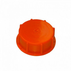Bouchon à vis orange pour cuves de fermentation en plastique Speidel