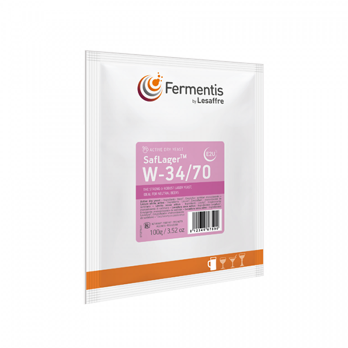 Fermentis dried brewing yeast SafLager W-34/70 100 g