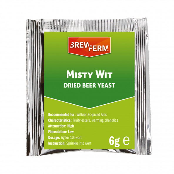 Brewferm biergist gedroogd Misty Wit - 6 g