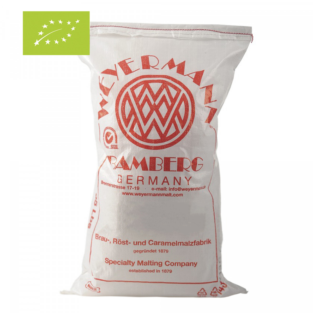 Weyermann® organic wheat malt pale 3-5 EBC 25 kg