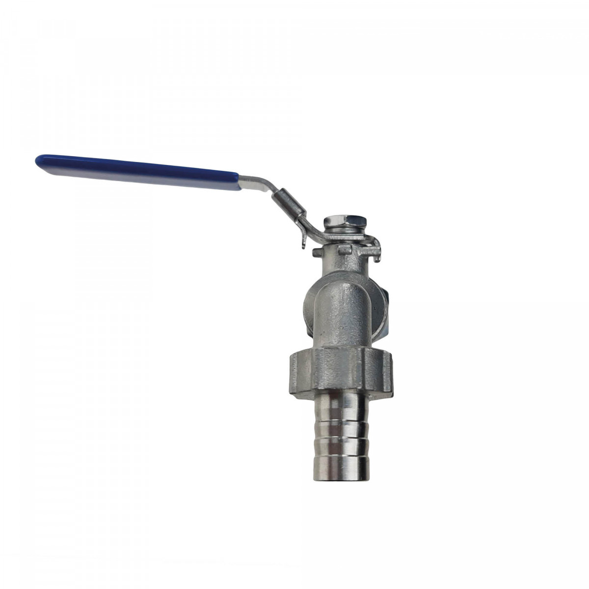 Ball valve 1/2" with counter nut and 13 mm nozzle
