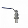 Ball valve 1/2" with counter nut and 13 mm nozzle 1