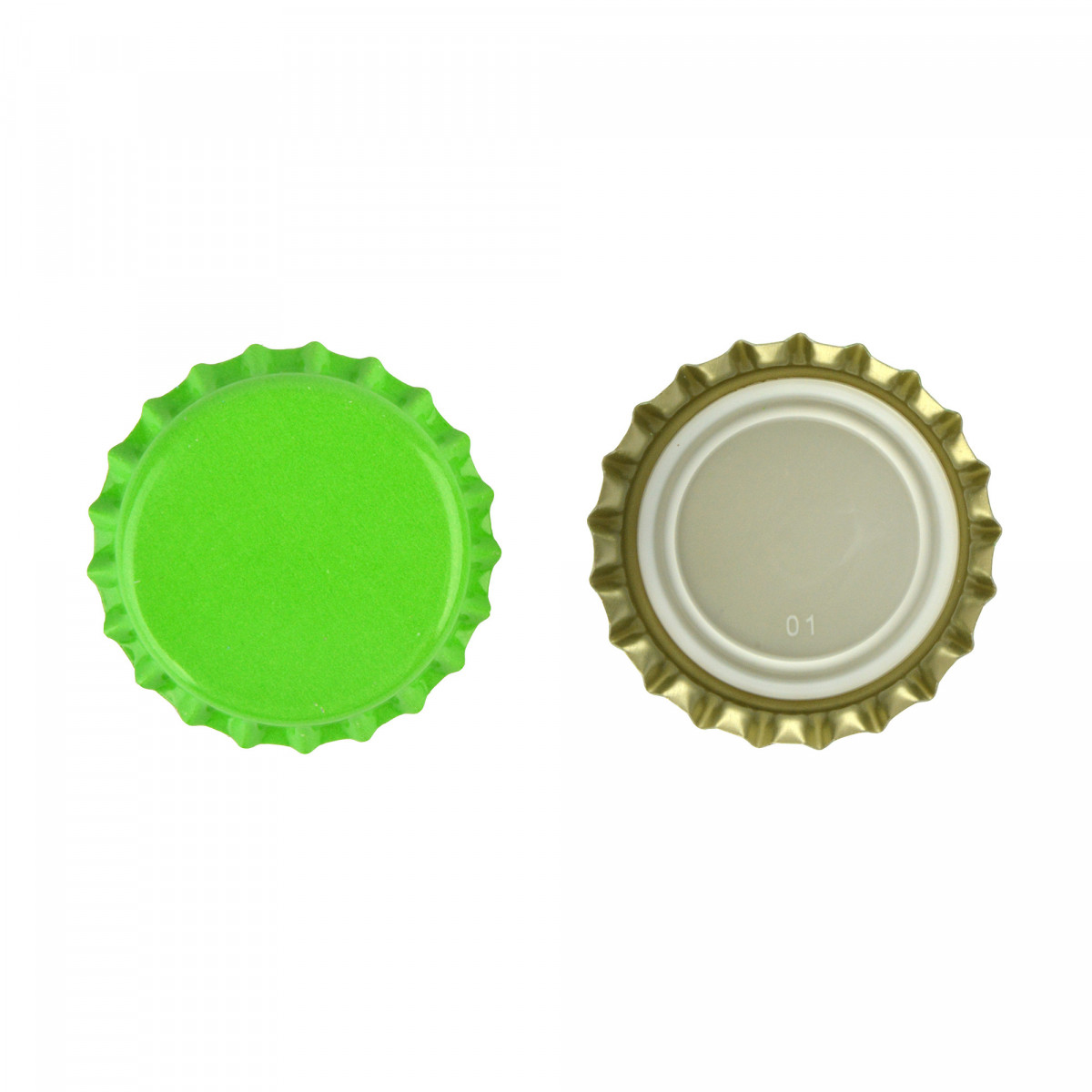 Capsules de bière 26 mm vert citron 1 000 pcs