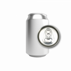 Aluminium can 33 cl silver with CDL202 lid - 275 pcs