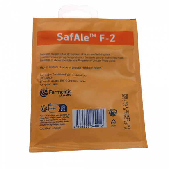 Fermentis biergist gedroogd SafAle F-2 25 g