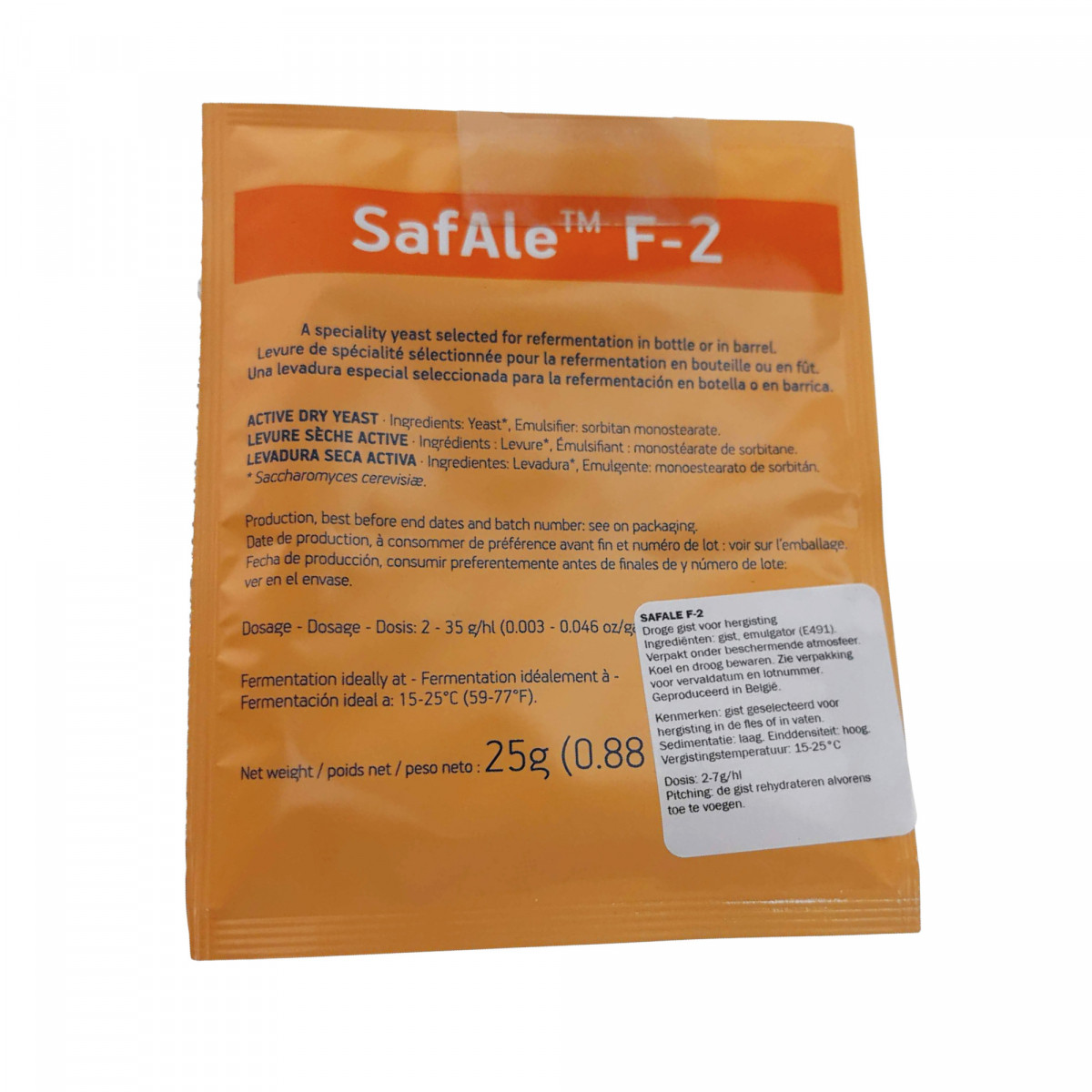Fermentis biergist gedroogd SafAle F-2 25 g