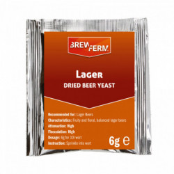Brewferm biergist gedroogd Lager - 6 g