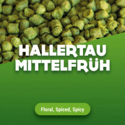 Houblons en pellets Hallertau Mittelfrüh 100 g
