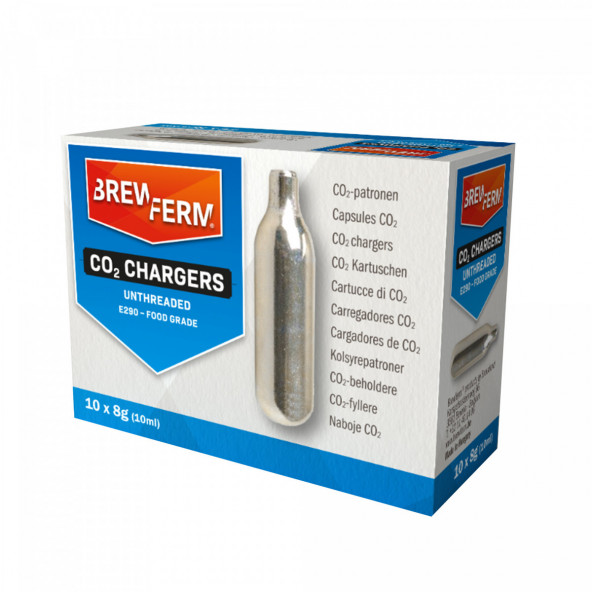 Brewferm® CO2 patronen - 8 g - voordeelverpakking - 10 stuks - luchtpatroon