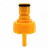 Geel steekventiel met ball-lock koppeling  x 6,35 mm Duotight 0