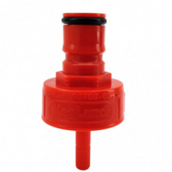 Rote Ball-Lock Kunststoff Karbonisierungskappe x 6,35 mm Duotight
