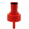 Bouchon de carbonatation en plastique Ball Lock rouge x 6,35 mm Duotight 0