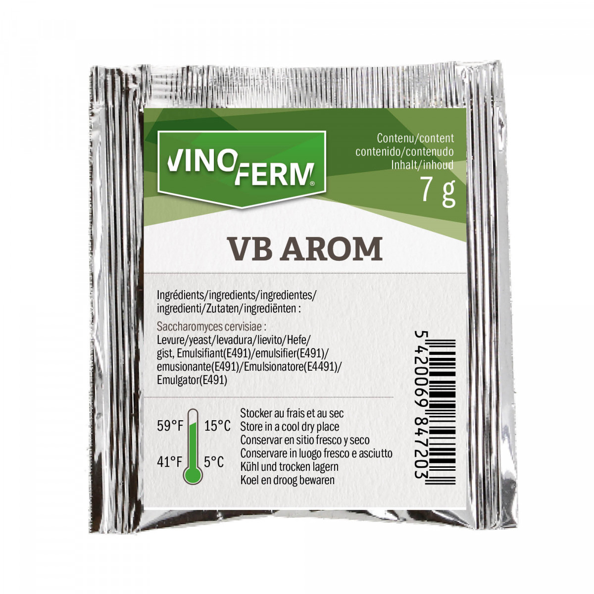 Levure sèche Vinoferm  VB Arom 7 g