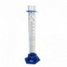 Graduated glass measuring cylinder 250 ml - plastic base 0