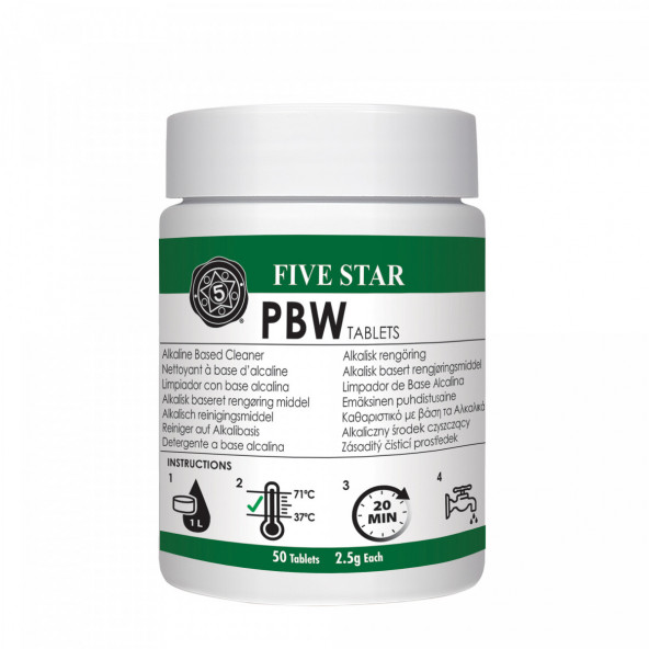 PBW Five Star tabletten 50 x 2,5 g