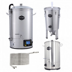 Brew Monk Mega Deal: Brew Monk B40 WIFI & Cuve de fermentation 30 l  & Refroidisseur à contre-courant & Chauffe-eau de rinçage
