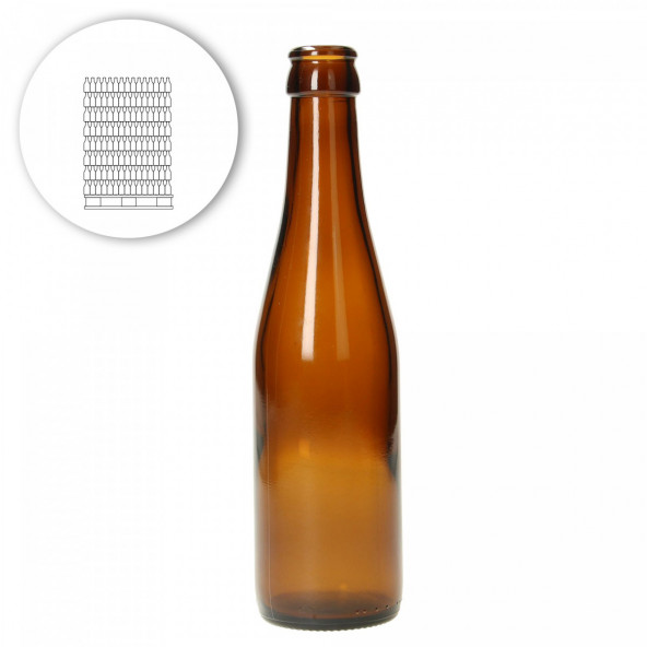 Beer bottle Vichy 25 cl, 26 mm - pallet 3280 pcs