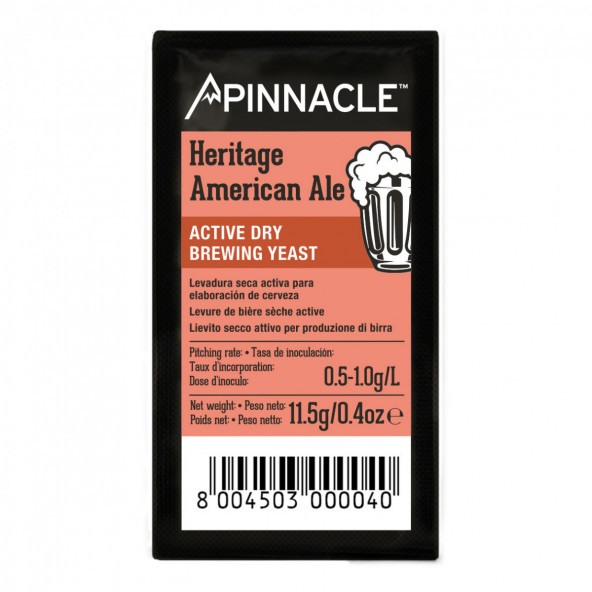 Pinnacle active dry brewing yeast Heritage American Ale 11,5 g
