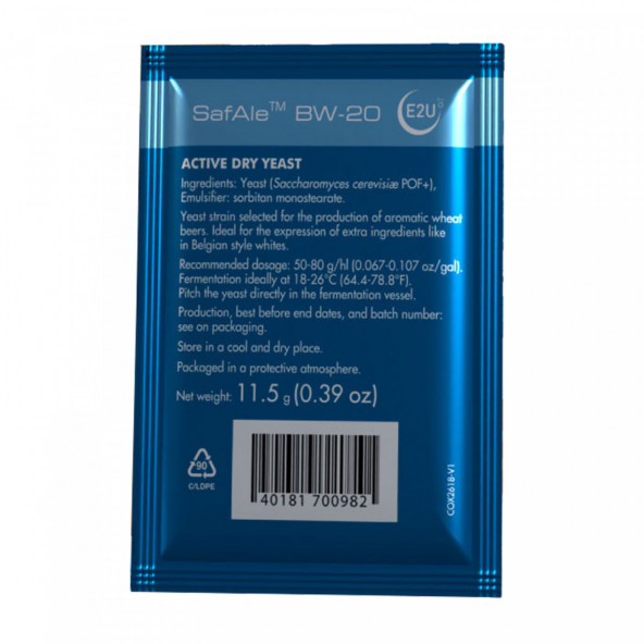 Fermentis biergist gedroogd SafAle™ BW-20 11.5 g