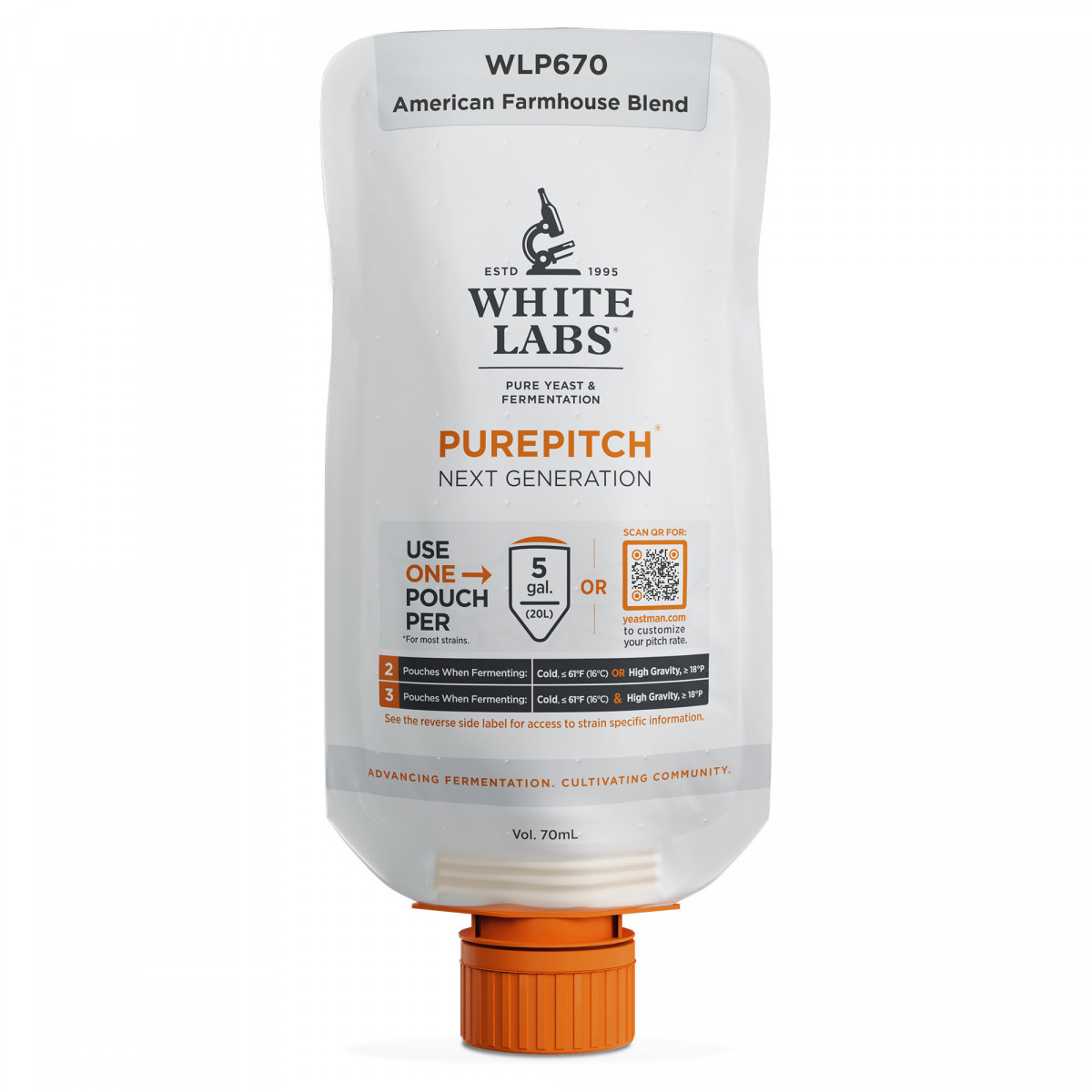 Flüssighefe WLP670 American Farmhouse Blend - White Labs PurePitch™ Next Generation