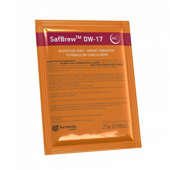 Fermentis biergist gedroogd SafBrew™ DW-17 25 g