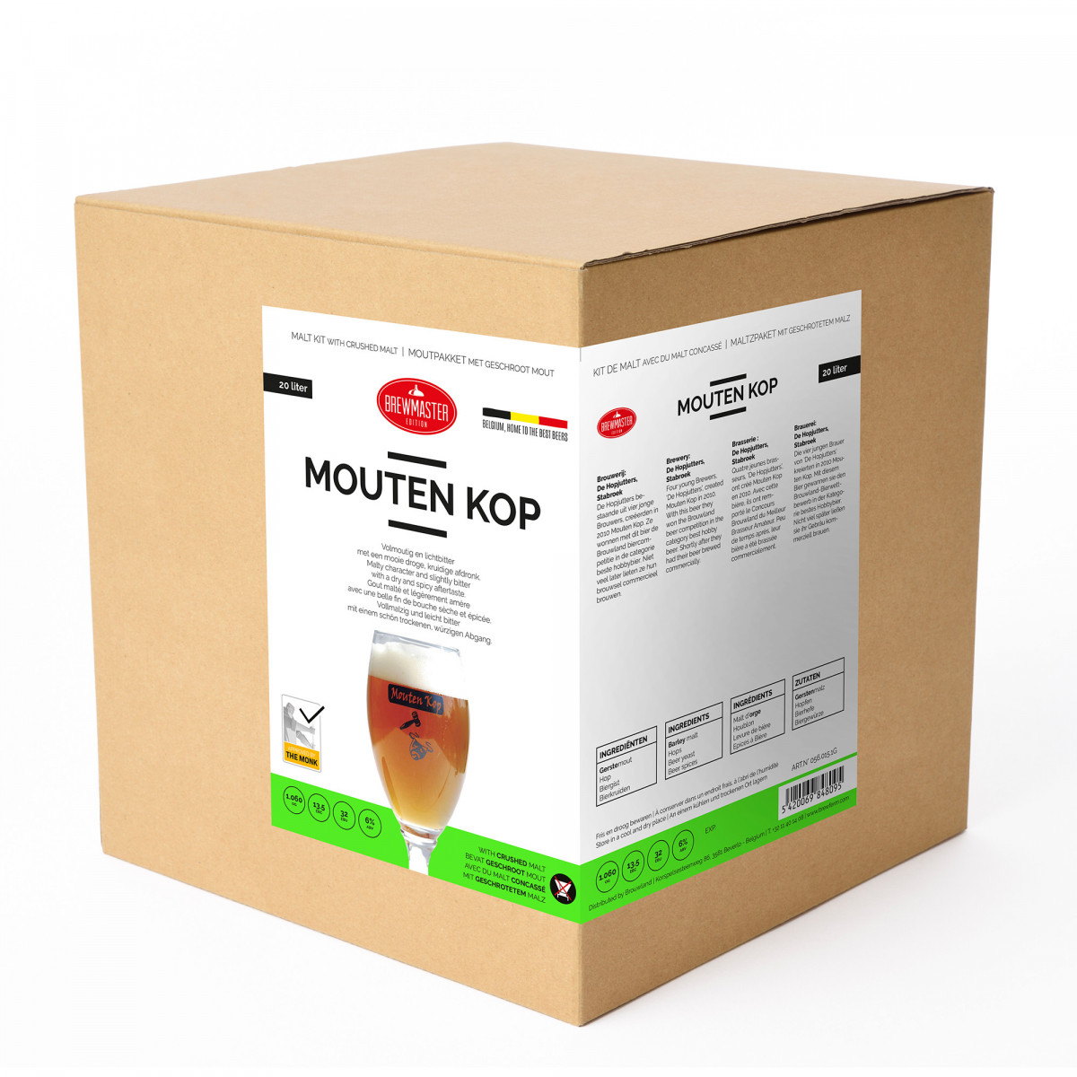 Brewmaster Edition malt kit crushed malt - Mouten Kop - 20 l